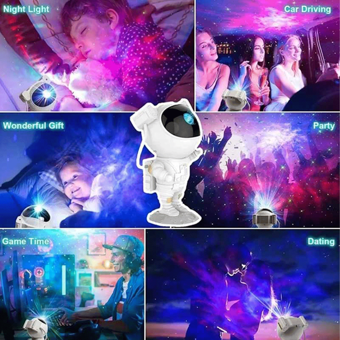 Astronaut Starry Sky light projector