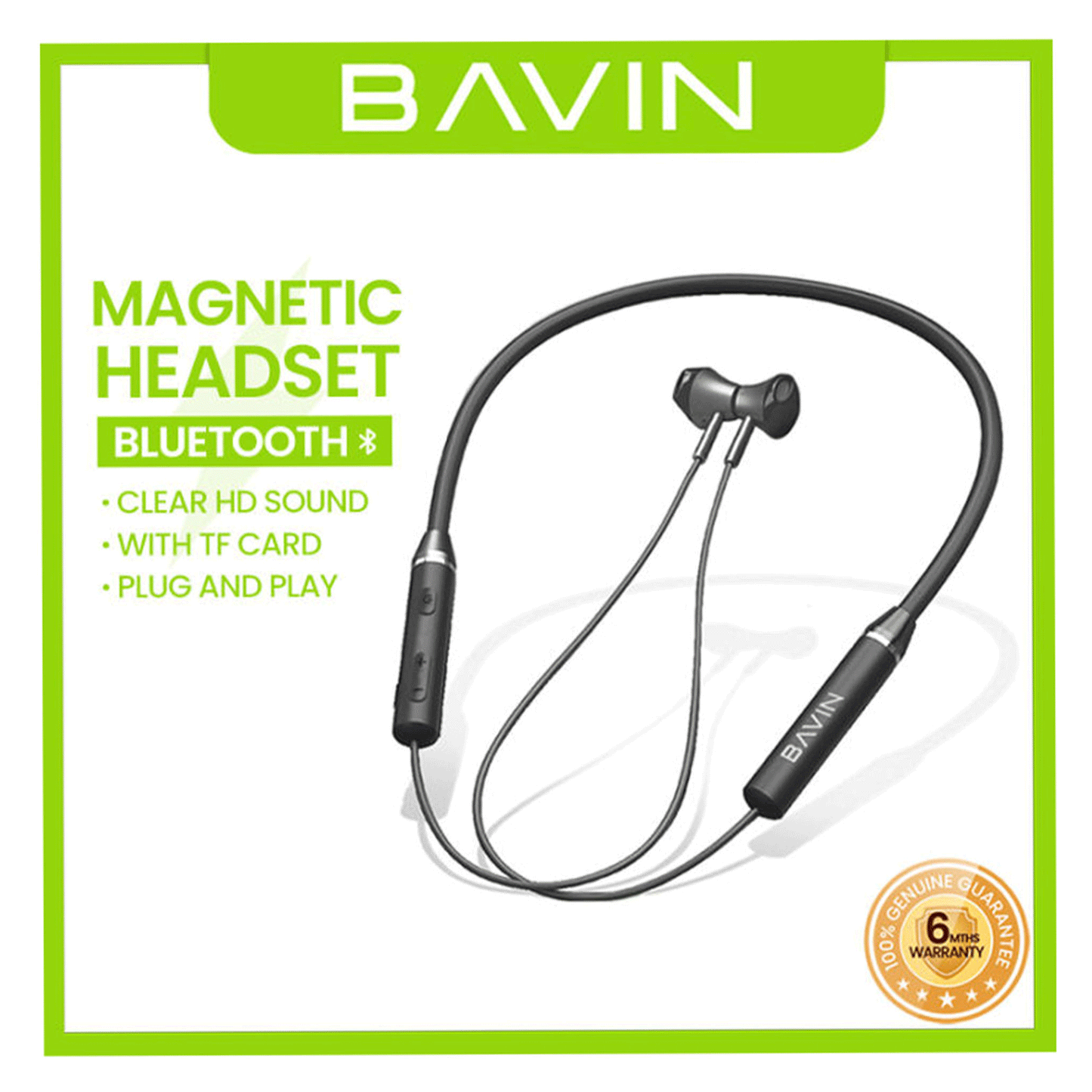 BAVIN BH30 Magnetic Wireless Neckband