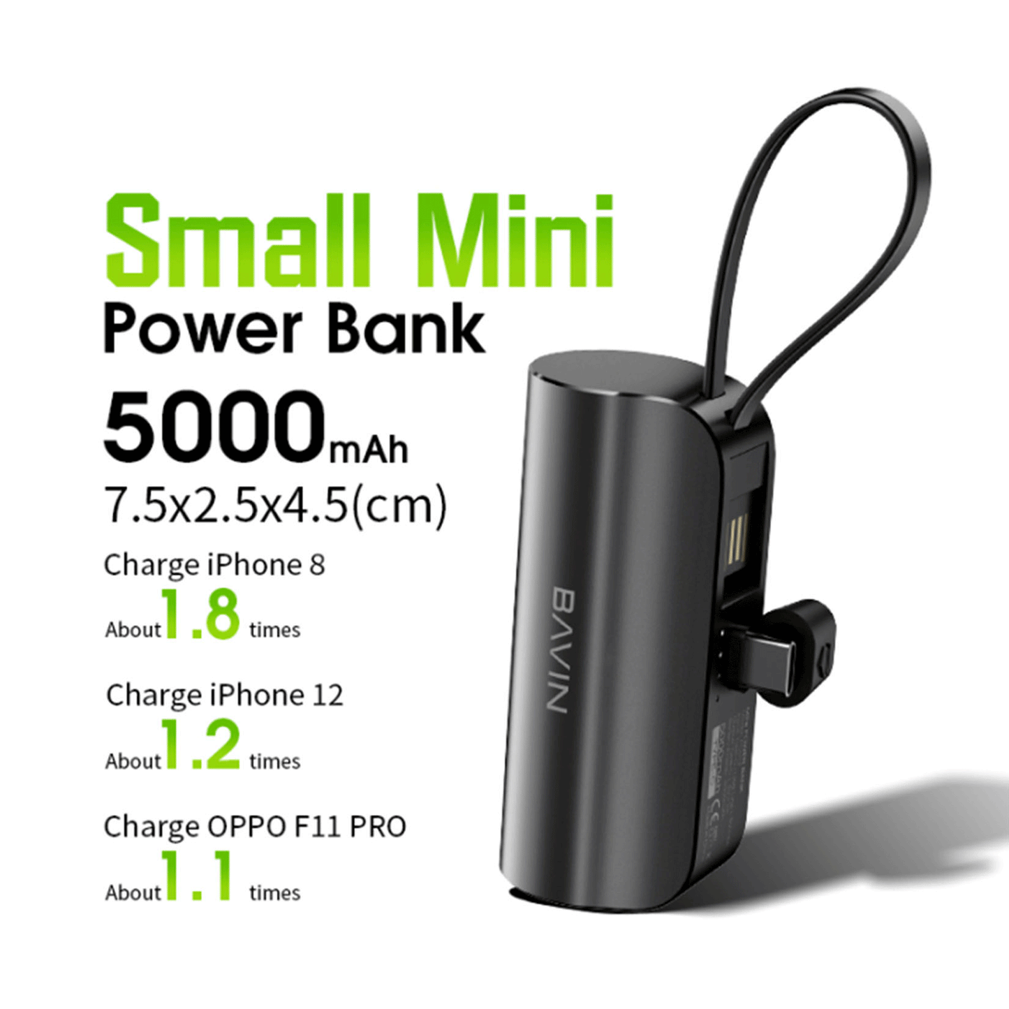 BAVIN PC012 5000mAh Portable Power Bank