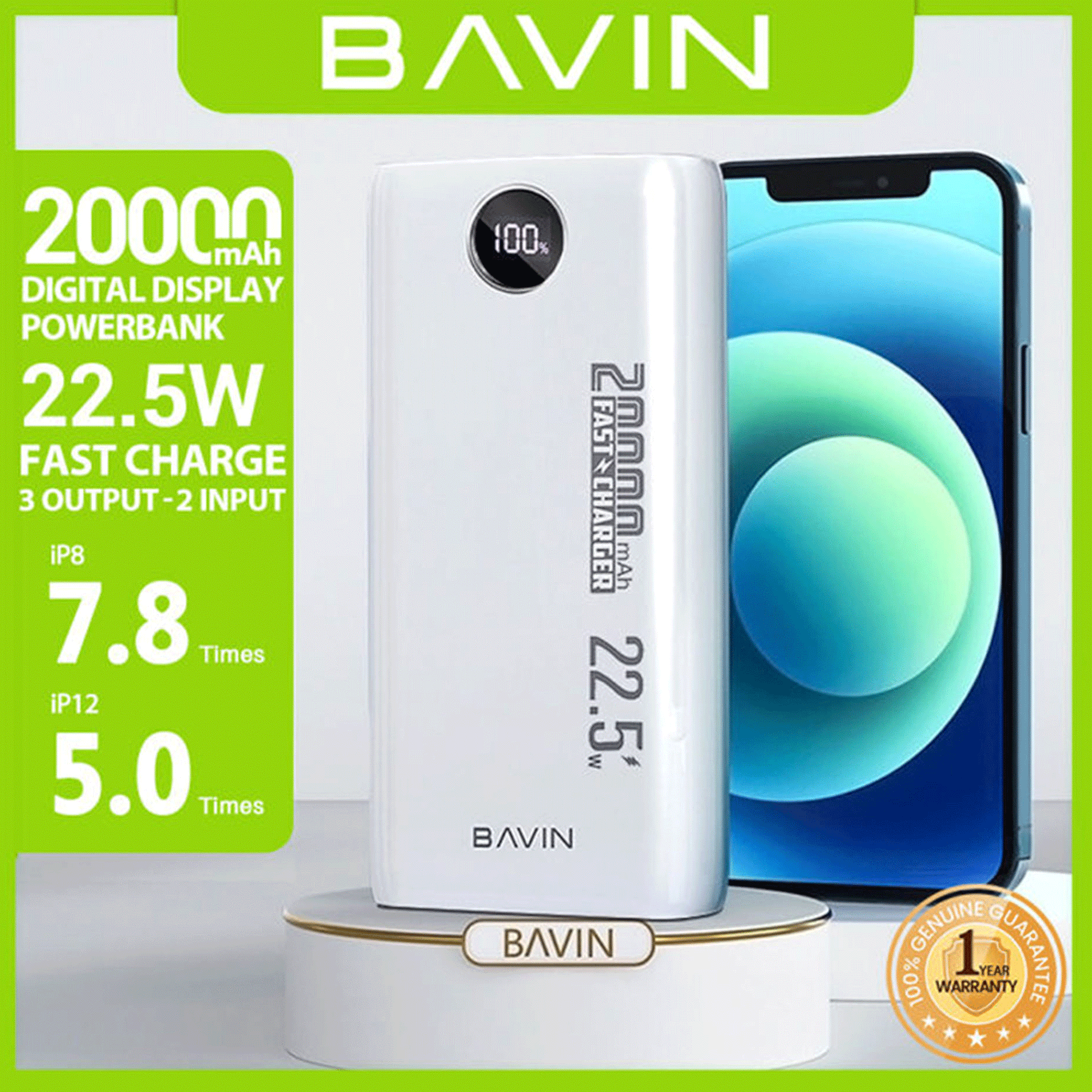 BAVIN PC051S 20000mAh Power Bank