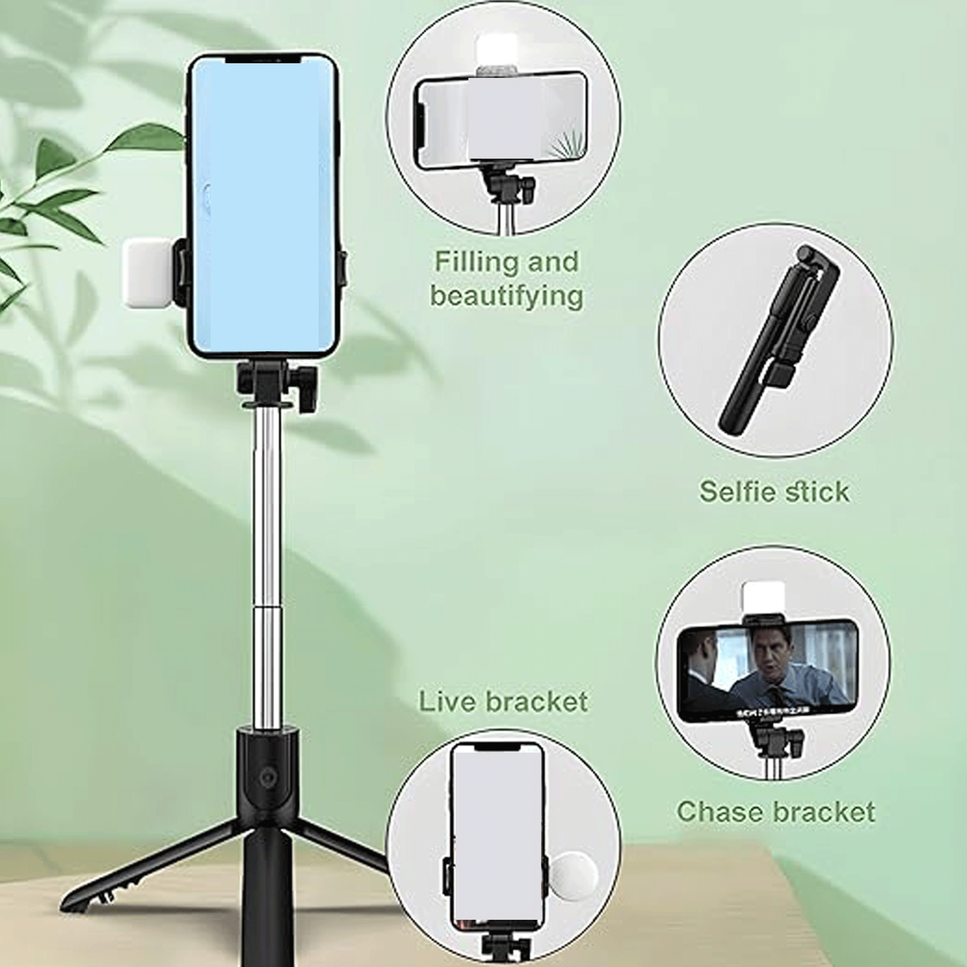 R1SL Tripod Plus Selfie Stick Stand