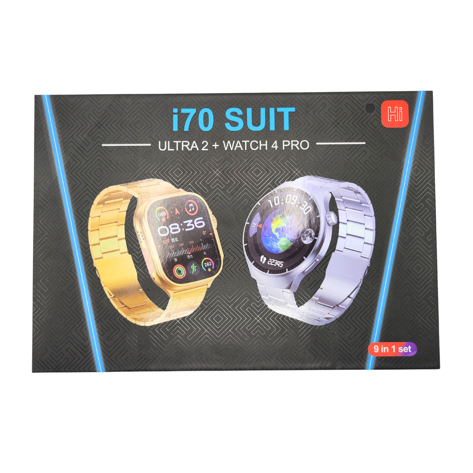 i70 Suit 9in1 Couple Smart Watch